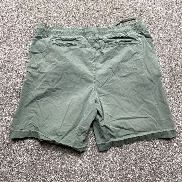 Banana Republic Shorts Adult Large Green Elastic Waist Deck Drawstring Chino Men - Picture 2 of 8